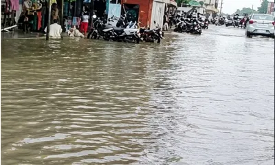 assam  rain triggers fresh urban flooding in dibrugarh  residents blame poor drainage
