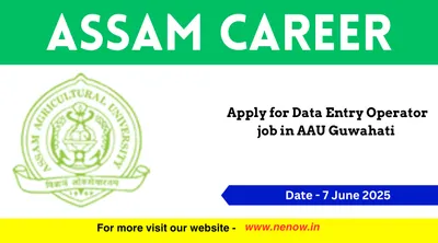 assam career   apply for data entry operator job in aau guwahati