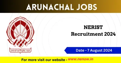 arunachal jobs   nerist recruitment 2024