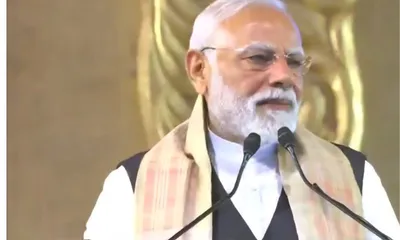 pm modi in assam  ajp miffed at unanswered questions