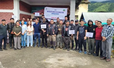 manipur  six rescued reptiles released into the wild during wildlife week 2025