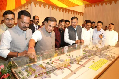 assam cm lays foundation for guwahati’s longest flyover