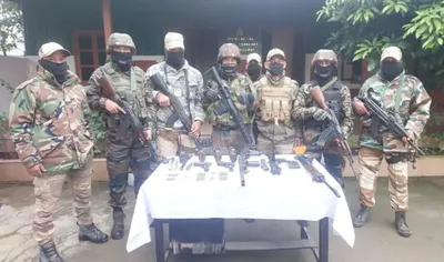 manipur police bust militant hideout  recover arms and ammunition