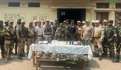 warlike weapons and explosives seized in manipur