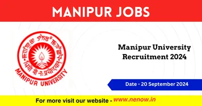 manipur jobs   manipur university recruitment 2024