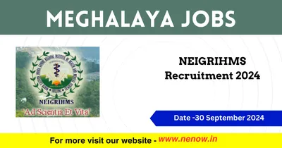 meghalaya jobs   neigrihms recruitment 2024