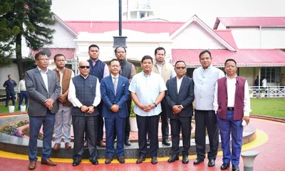 meghalaya  james p k sangma files nomination for rajya sabha polls