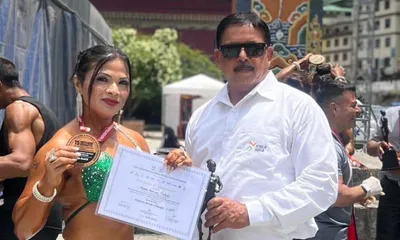 assam s saya baruah clinches bronze in thimphu south asian bodybuilding championship