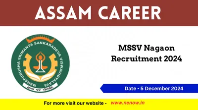 assam career   mssv nagaon recruitment 2024