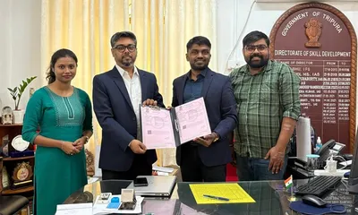 tripura signs mous with iit delhi  tata iis for advanced tech skill training