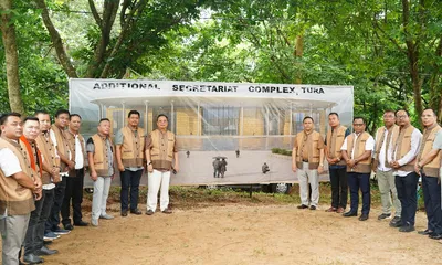 meghalaya cm lays foundation for rs 156 cr tura secretariat in garo hills