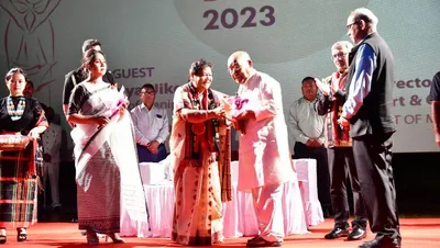 manipur governor honors veteran filmmaker aribam syam sharma