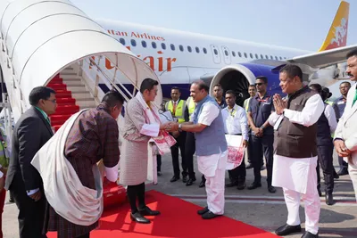 in photos  bhutan king begins his 3 day visit to assam