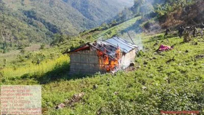 manipur  42 acres of illicit poppy fields eradiated  in kangpokpi and ukhrul districts