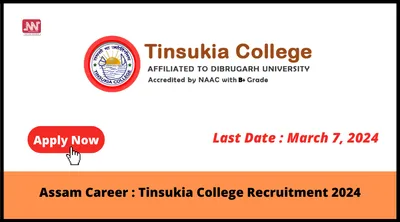 assam career   tinsukia college recruitment 2024