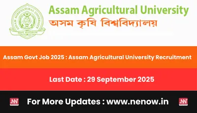 assam govt job 2025   assam agricultural university recruitment