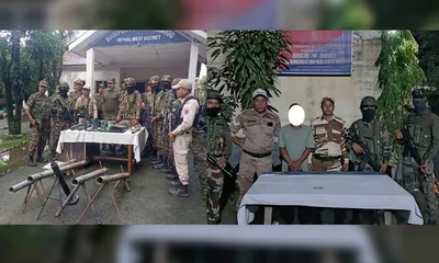 manipur  kcp pwg cadre arrested  arms and explosives seized