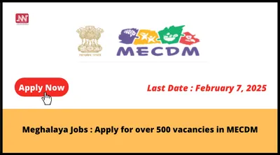 meghalaya jobs   apply for over 500 vacancies in mecdm