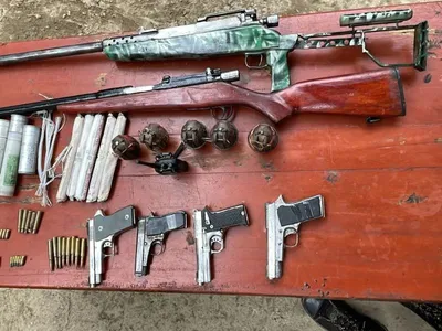 manipur  forces uncover hidden arsenal in kangpokpi