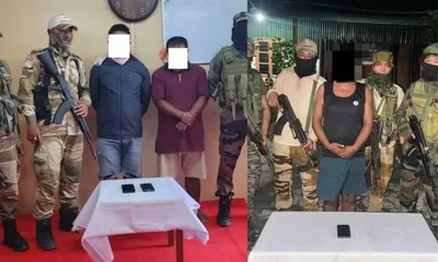 manipur  three pla cadres arrested in joint security operation