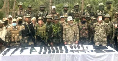 manipur  arms  ammunition recovered in combing operation by security forces in thoubal