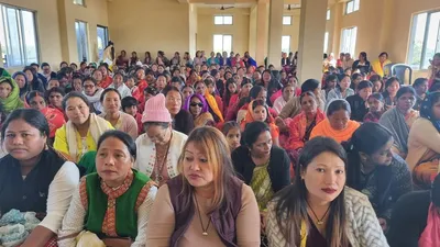 arunachal  320 women attend mahila sammelan held in pasighat