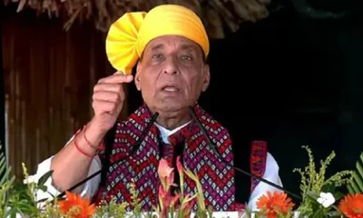 rajnath singh inaugurates 125 bro projects across india  including key bridges in arunachal