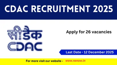 cdac recruitment 2025   apply for 26 vacancies