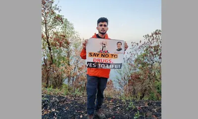 telangana mountaineer climbs mizoram’s tallest peak with anti drug message