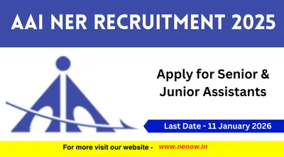 aai ner recruitment 2025   apply for senior  amp  junior assistants