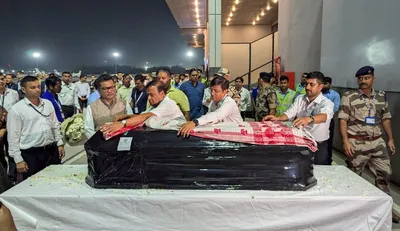 zubeen garg s remains en route from singapore amid national mourning