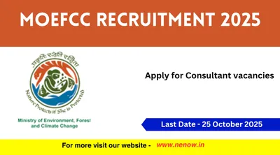 moefcc recruitment 2025   apply for consultant vacancies