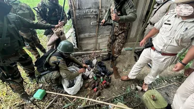 manipur  security forces seize huge cache of weapons in imphal west