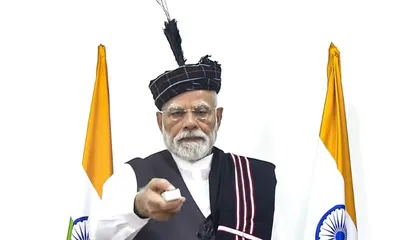 pm modi inaugurates mizoram’s first railway line  flags off rajdhani express