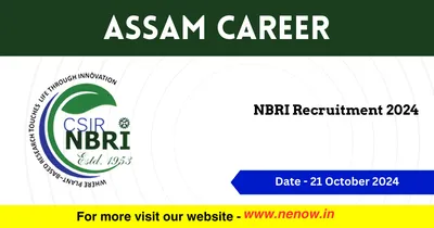 assam career   nbri recruitment 2024