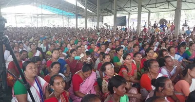 assam  massive protest against kulsi river dam  amp  borduwar township project