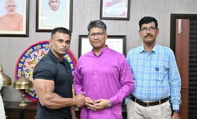 assam  rinku das to represent india at mr asia bodybuilding championship in bangkok