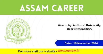 assam career   assam agricultural university recruitment 2024