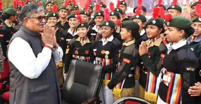 assam governor meets ncc contingent from northeast that participated in republic day parade