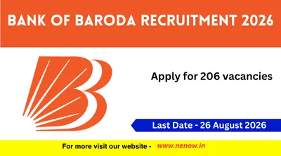 bank of baroda recruitment 2026   apply for 206 vacancies