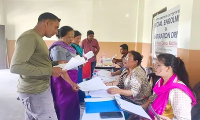 manipur launches special welfare enrolment drive for idps in kakching