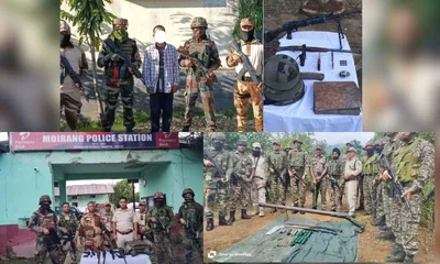 3 insurgent camps busted  weapons seized  one arrested in manipur