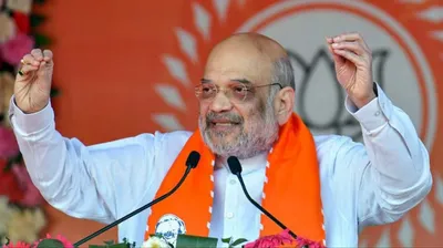 hm amit shah lauds bjp’s role in tripura  accuses cpim of neglect