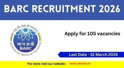 barc recruitment 2026   apply for 105 vacancies