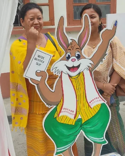 assam  mascot “udal” — a hispid hare to woo voters in udalguri launched