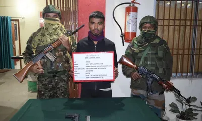 arunachal  ulfa i cadre surrenders in tirap following joint operation
