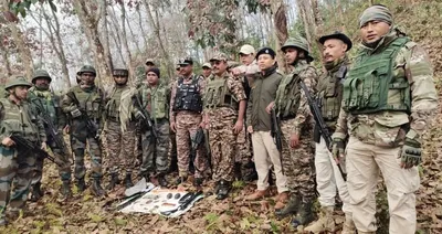 manipur  huge cache of weapons recovered along assam manipur border