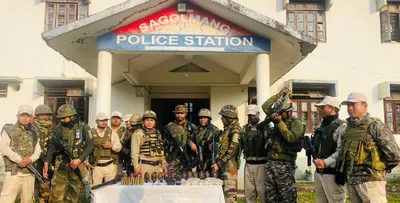 manipur  explosives and arms recovered from abandoned militants’ camp