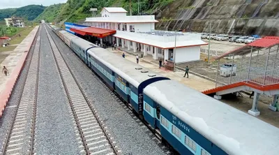 mizoram  train service on bairabi hortoki sector nears launch