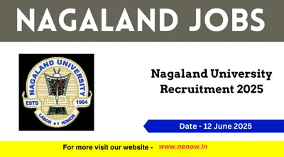 nagaland jobs   nagaland university recruitment 2025